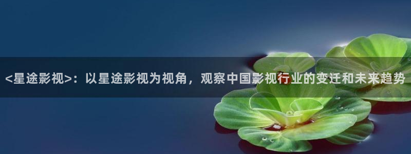 人人影院成大片：<星途影视>：以星途影视为视角，观察中国影视行业的变迁和未来趋势